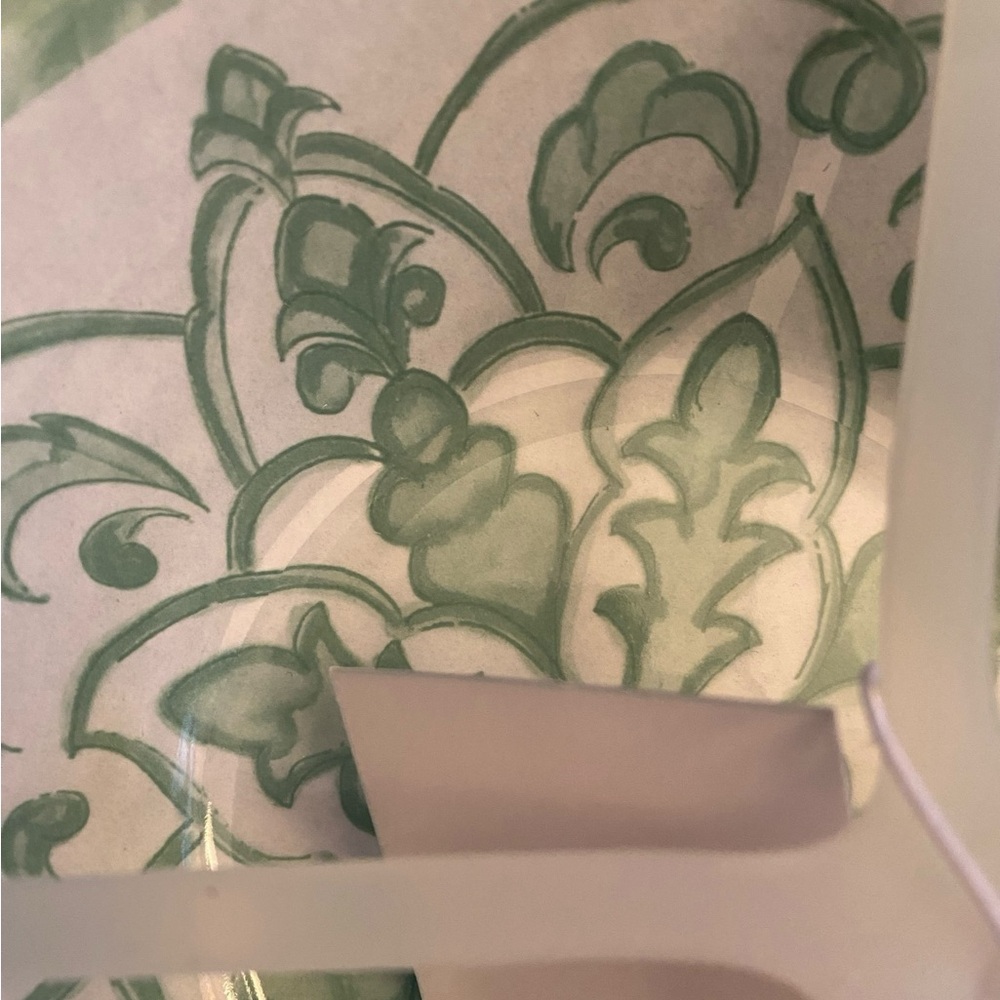 NWT Spring/Summer Sage and White Floral Dinner Plate, Salad Plate, Soup Plate - Picture 11 of 12